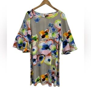 Jams World Floral Shift Dress Mystic Pond W3121